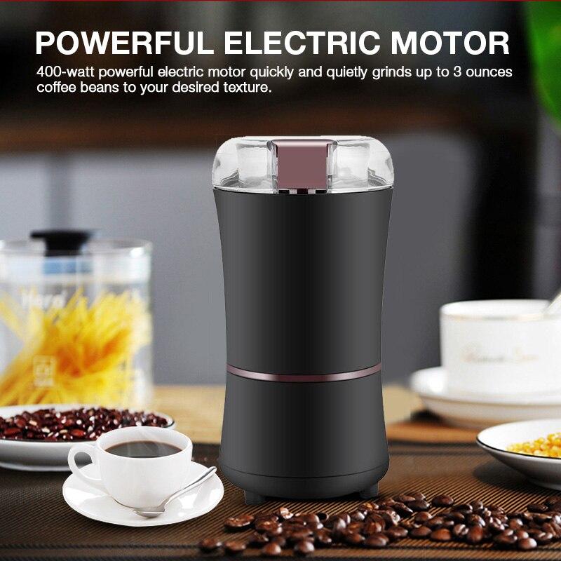 เครื่องบดกาแฟไฟฟ้าถั่วเครื่องเทศถั่วเครื่องบดด้วยเครื่องเทศถั่วเมล็ดกาแฟเครื่องบดถั่ว