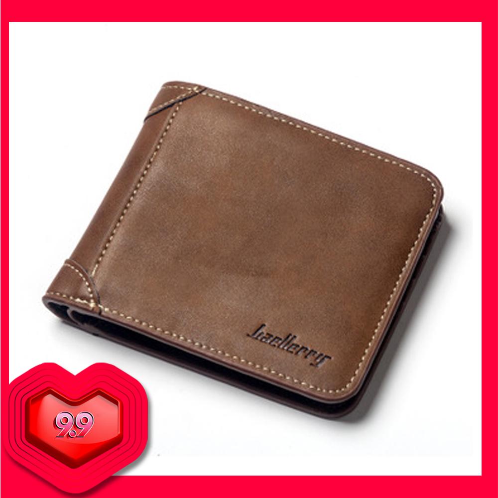 กระเป๋าสตางค์ ผู้ชาย กระเป๋าเงิน กระเป๋าตัง บาง ทรงสั้น Wallet Mens