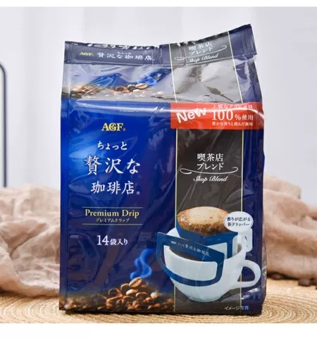 MAXIM กาแฟ สีดำ Coffee กาแฟดริป AGF จากญี่ปุ่น ห่อ ขนาด 8gX14 ซอง AGF Maxim Drip Coffee Blend Ground Coffee 8gX14pack