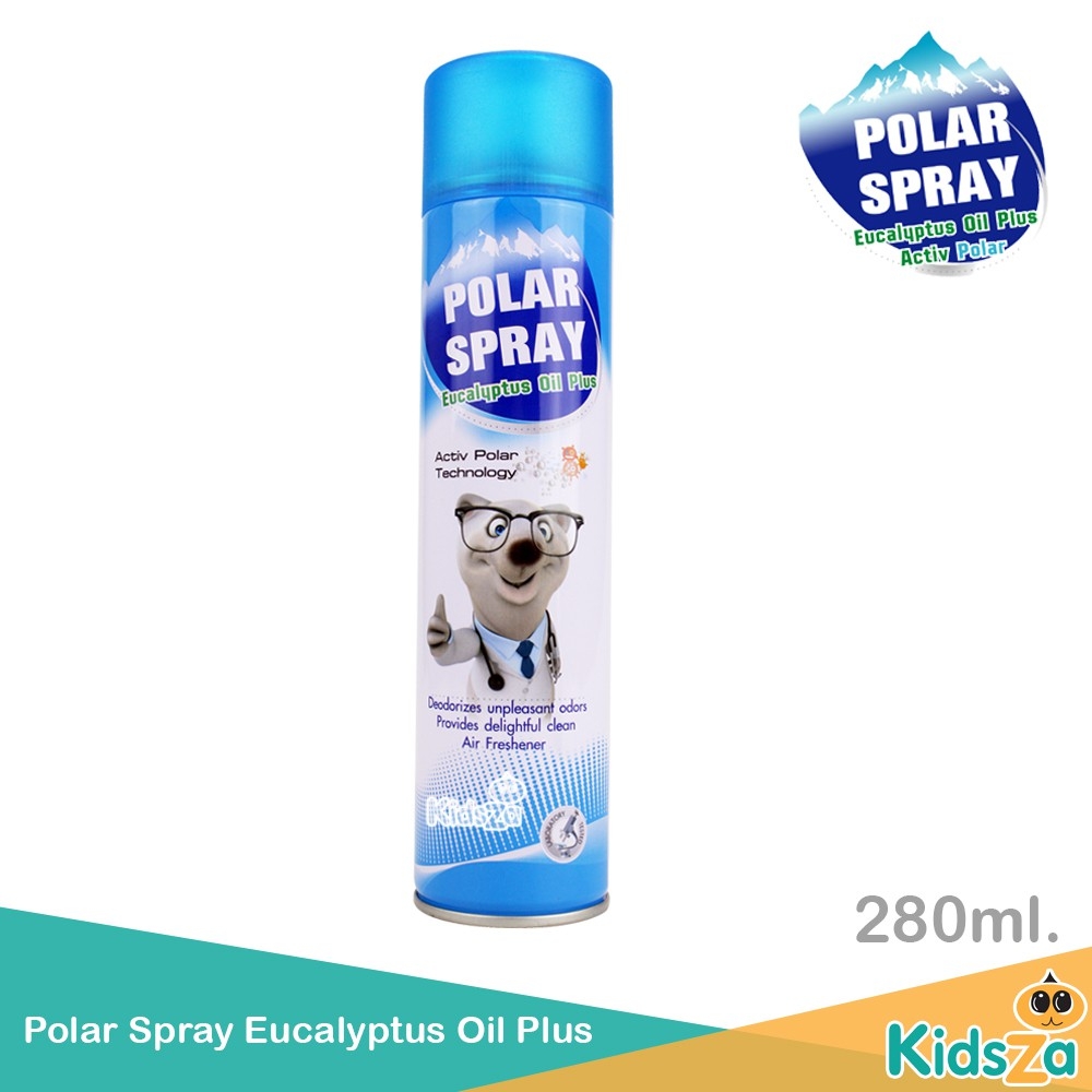 Polar Spray โพลาร์ สเปรย์ สเปรย์ปรับอากาศ กลิ่นยูคาลิปตัส Polar Spray Eucalyptus Oil Plus