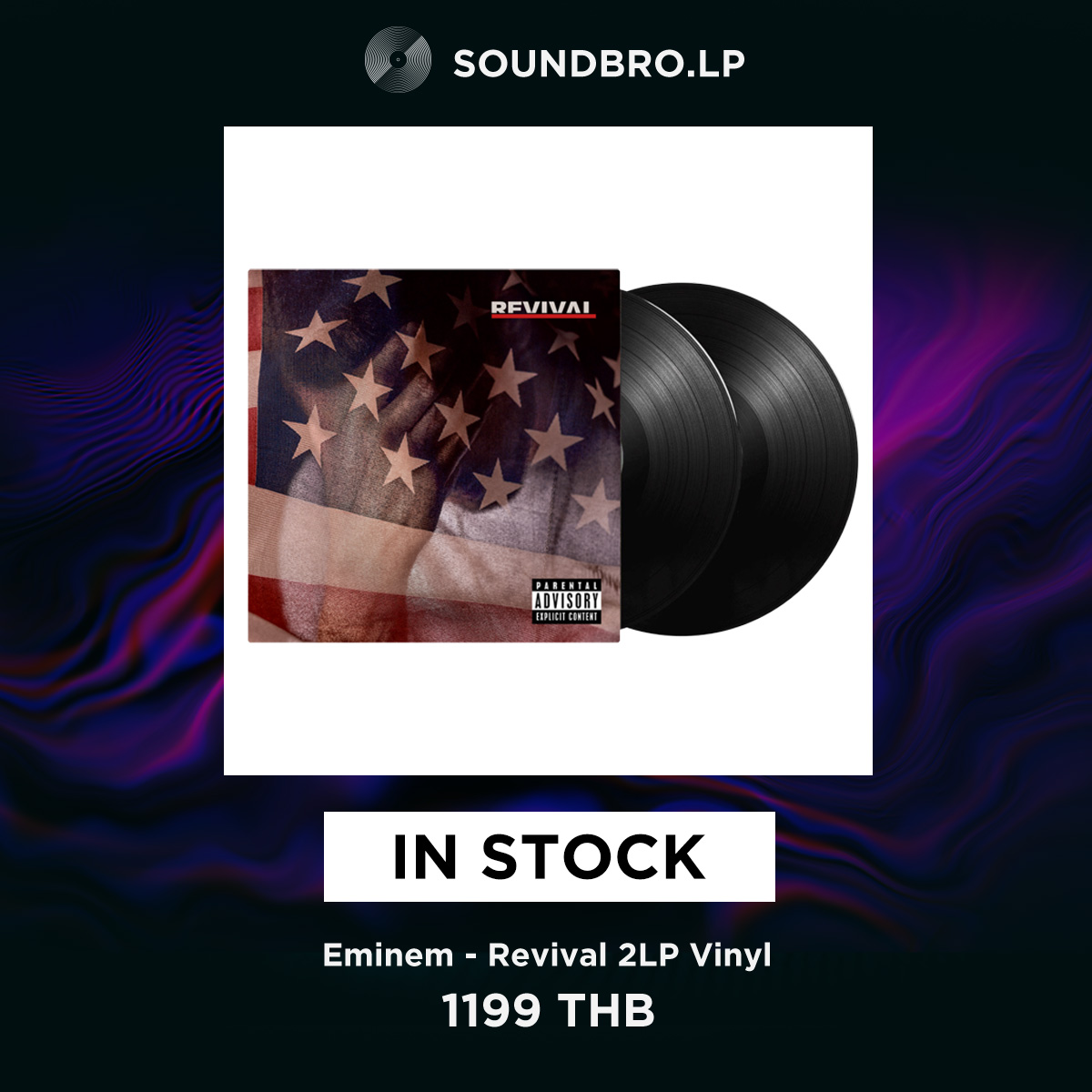[INSTOCK] แผ่นเสียง ใหม่ EMINEM : Revival (180gm 2LP Vinyl)
