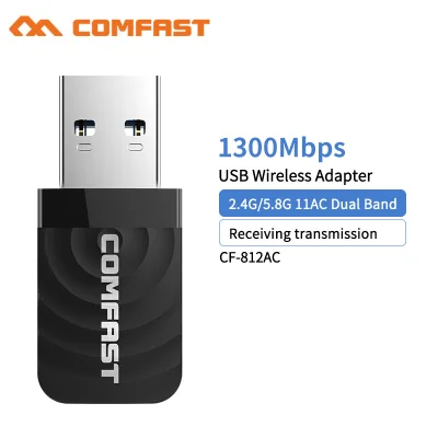 Comfast 1300Mbps USB3.0 Wifi Network Card 802.11 AC Dual Band Wi fi Adapter 2.4G/5.8G Wireless AC Adapter Windows XP/Vista/7/8/10 Mac