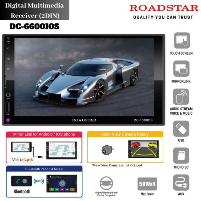 รีวิว ROADSTAR รุ่นDC-6600 IOS เครื่องเสียงติดรถยนต์จอ 2 DIN มาพร้อมกับ ...