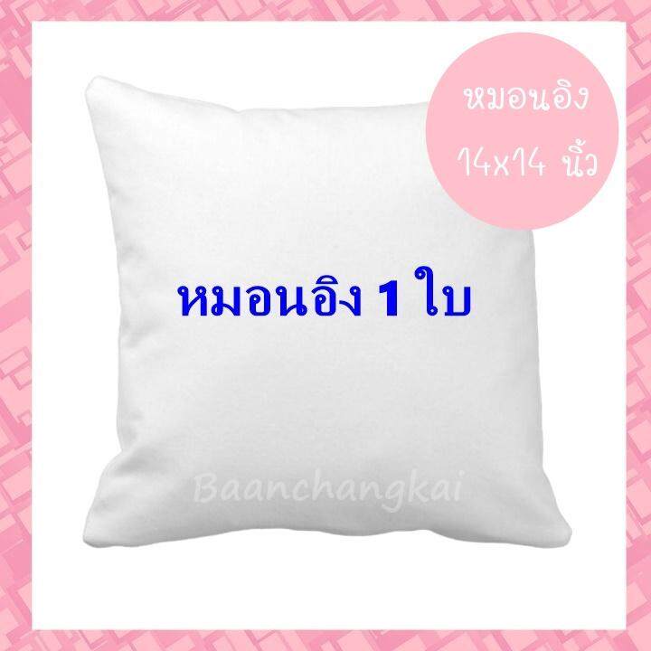 1 ใบ หมอนอิง ไส้หมอนอิง หมอนอิงโซฟา ขนาด 14x14 นิ้ว หมอนอิงใบเล็ก สีขาว นุ่ม เด้ง ยืดหยุ่นสูง ลดปริมาณไรฝุ่น