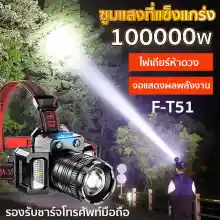 ภาพขนาดย่อของภาพหน้าปกสินค้าพร้อมส่งไฟฉายคาดหัว led แสงไฟที่สว่างเป็นพิเศษ ระยะพันเมตร การตรวจจับด้วยท่าทาง ไฟฉาย ไฟคาดหัวแรงสูง ไฟส่องสัตว์ ไฟ ฉาย คาด หัว หัวไฟฉายคาดหัว จากร้าน Summer beauty บน Lazada ภาพที่ 1