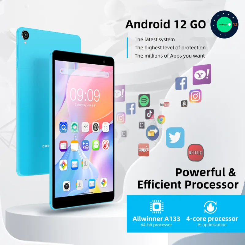 ภาพสินค้าแท็บเล็ต Teclast P80T tablet 8นิ้ว 3/32GB แท็บเล็ต Android 12 แท็บเล็ตของแท้ WiFi-6 แบตเตอรี่ 4000mAh รองรับภาษาไทย Zoom/Google classroom/Google Meet รับประกัน1ปี จากร้าน Teclast Official Store บน Lazada ภาพที่ 3
