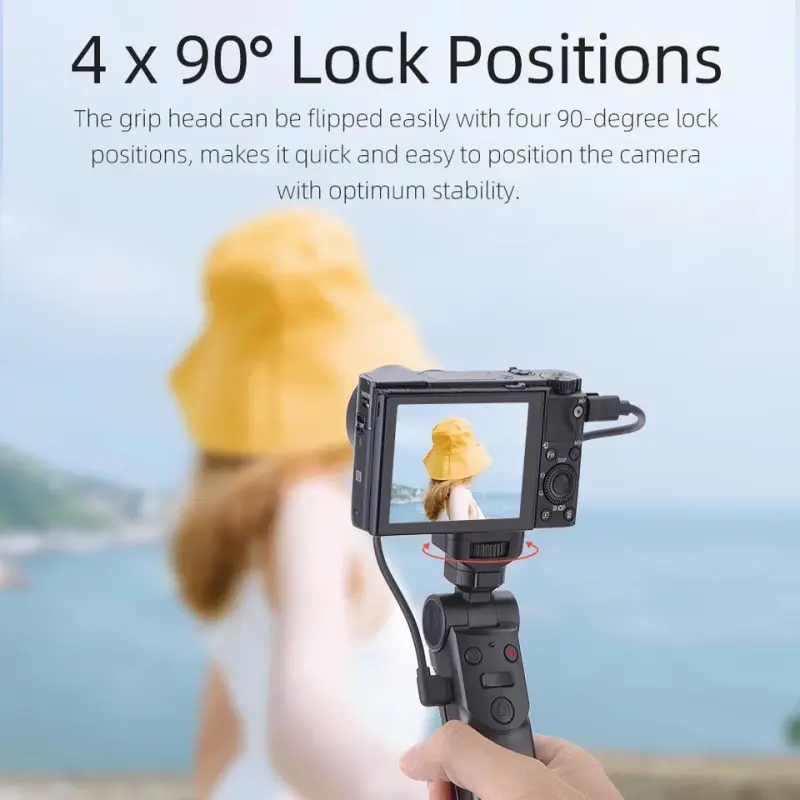 ภาพสินค้าKingma Sony / Canon / Panasonic / Fujifilm Camera Hand Grip Vlog Multi-funtion Remote Control Selfie Stick Vlogging Grip จากร้าน 789 Action Camera บน Lazada ภาพที่ 3