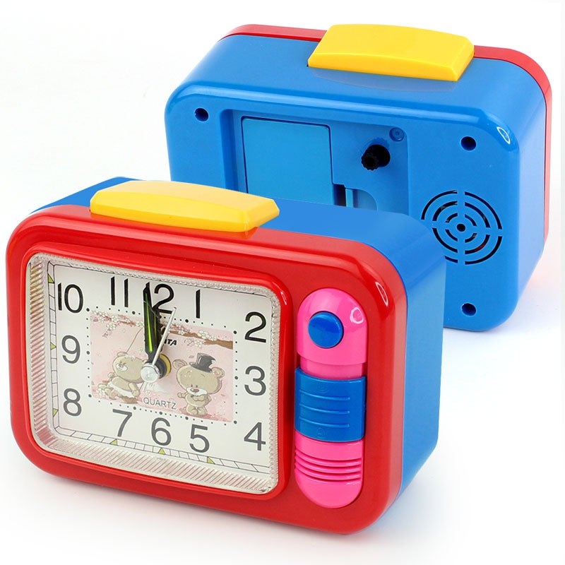 Telecorsa Alarm Clock นาฬิกาตั้งโต๊ะ นาฬิกาปลุก สีสันสดใส (คละสี) รุ่น