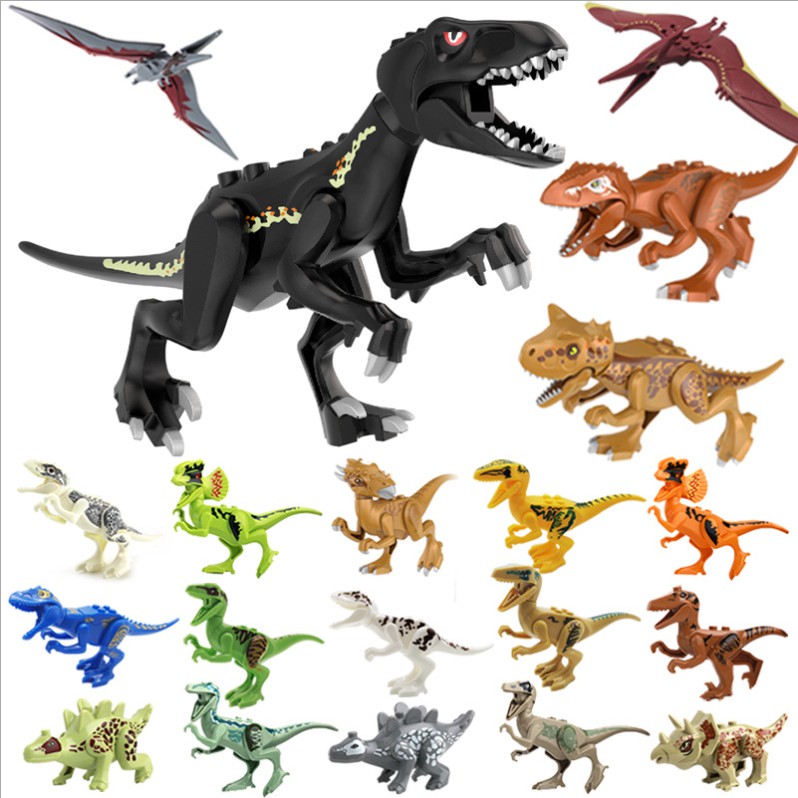 ♠☎  ⚡จัดส่งภายใน24ชม⚡บล็อกและของเล่นตัวต่อ ไดโนเสาร์ของเล่น DIYเลโก้ไดโนเสาร์ โมเดลไดโนเสาร์KLJM