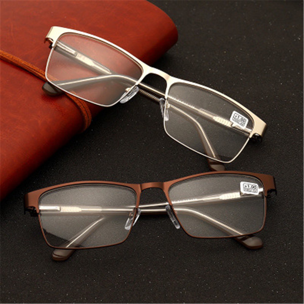 Ly Men Business Reading Glasses Portable Eye Protection Anti Blue Light Flexible Ultra Light