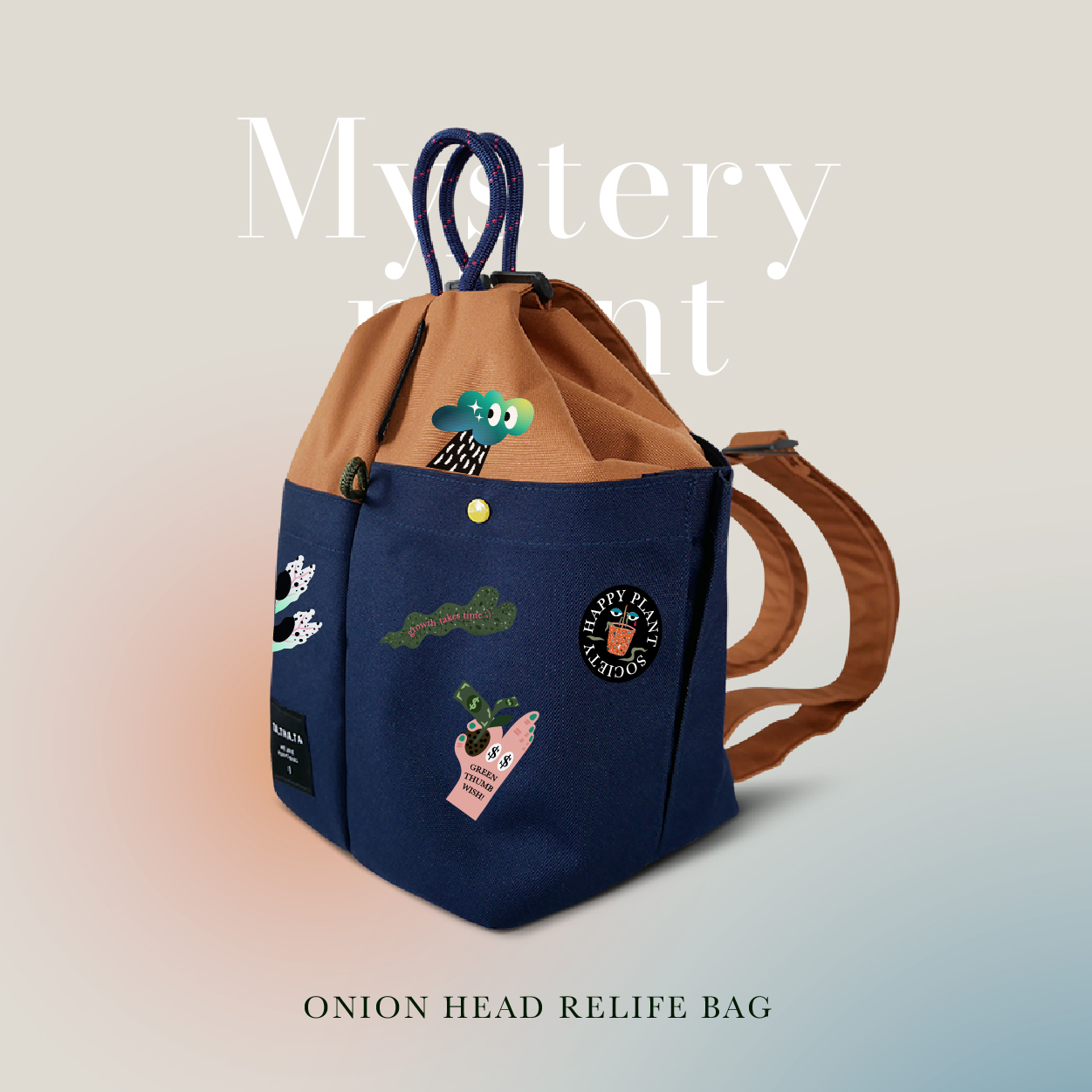 กระเป๋าเป้ Onion head backpack x เซทลาย Mystery plan | Lazada.co.th