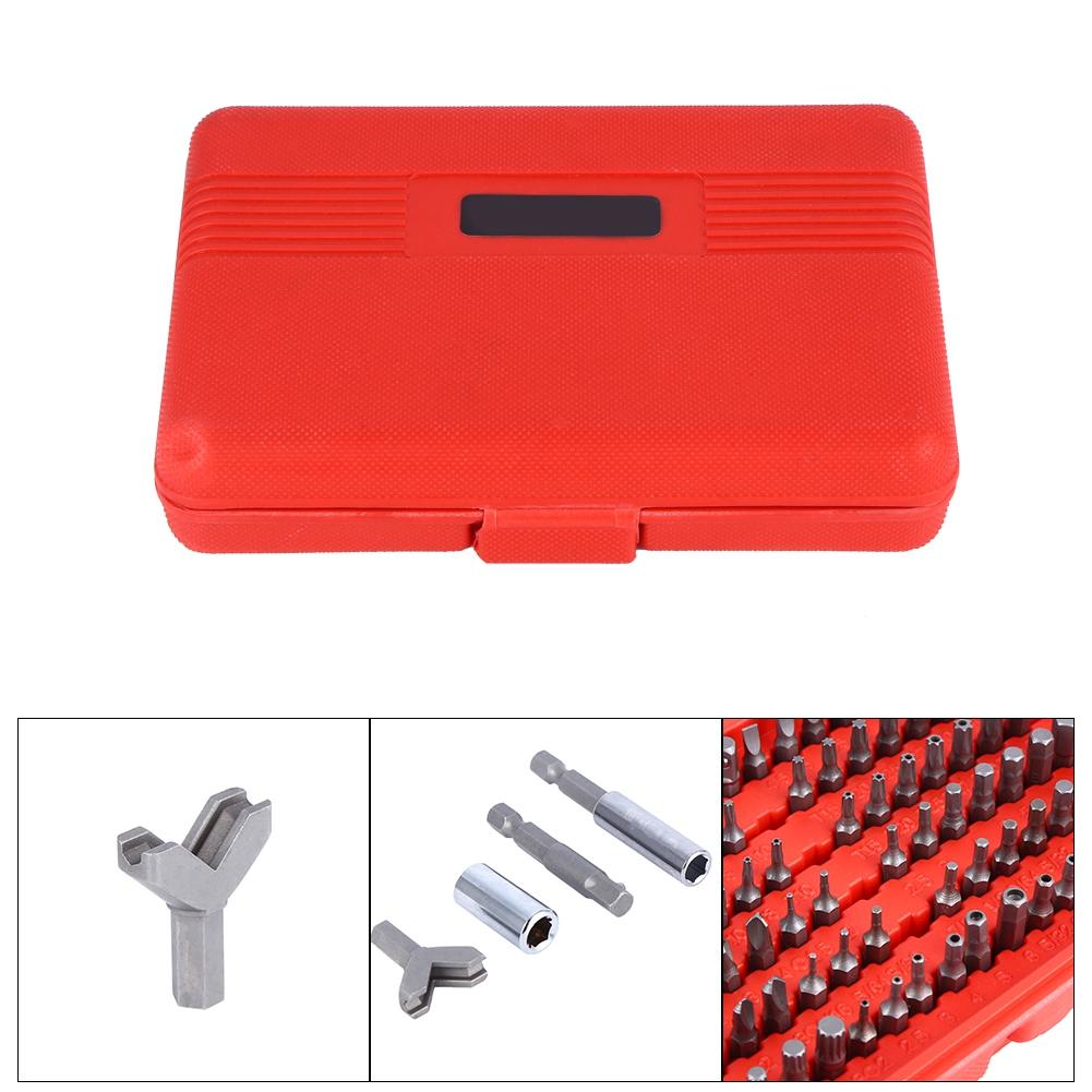 【สินค้าขายดี】Assorted Screwdriver Bit Set 100pcs Hand Tools Screw ...