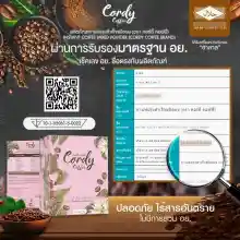 ภาพขนาดย่อของภาพหน้าปกสินค้าCordy Coffee กาแฟสุขภาพ ผสมถั่งเช่า โสม หลินจือ -ซื้อ 1แถม1- (คอร์ดี้ คอฟฟี่) กาแฟปรุงสำเร็จ 10 in 1 บำรุงสุขภาพ จากร้าน MAX GB SHOP-01 บน Lazada ภาพที่ 4