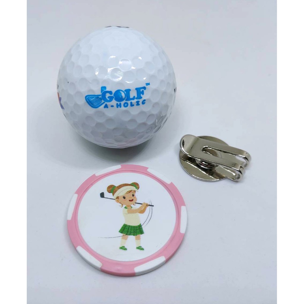 Golfaholic - Golf Ball Marker Casino Chip - กอล์ฟบอลมาร์คเกอร์ คาสิโนชิพ