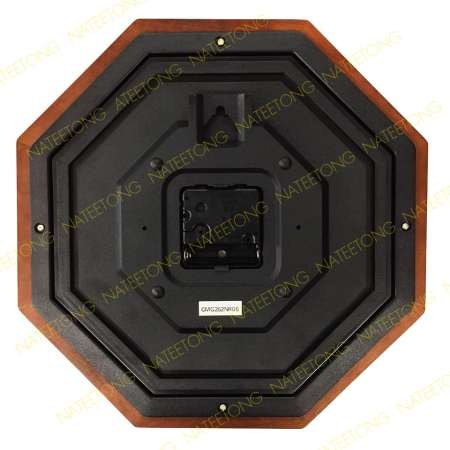 RHYTHM Japan รุ่น ( SOLID WOOD ไม้แท้ ) นาฬิกาแขวน ขนาด 12 นิ้ว CMG252NR06 สีน้ำตาล