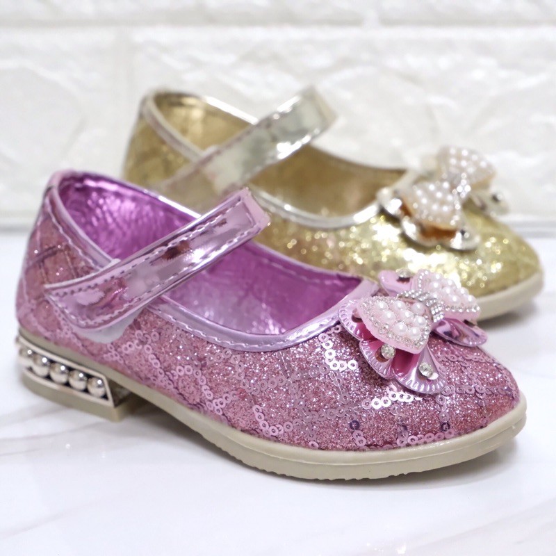 รองเท้างามเด็กผู้หญิง(247)สีทอง เงิน ชมพู ไซส์26-36