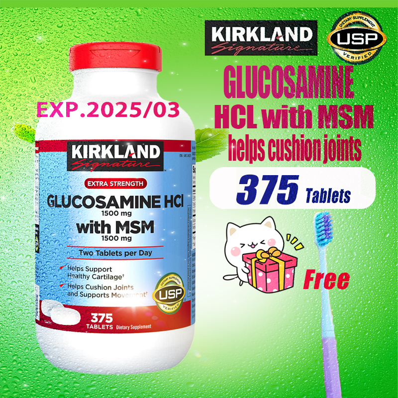Kirkland Glucosamine hcl with MSM 375 tablets Glucosamine with MSM 1500