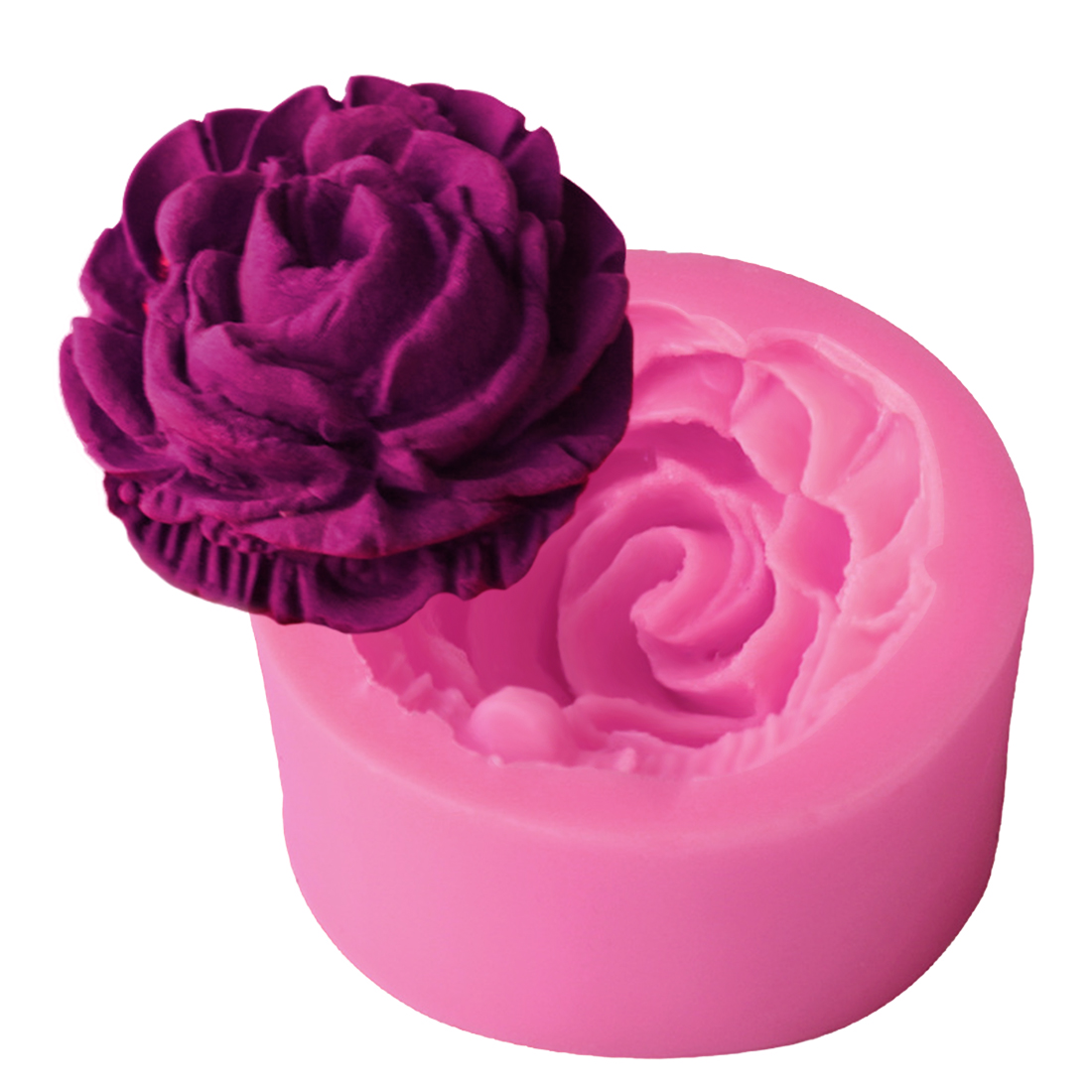 Cake decorating tools 3D Rose Flower Silicone Mold Fondant Gift Decorating Chocolate Cookie Soap