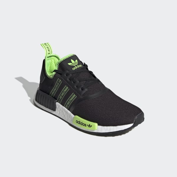adidas nmd r1 black green