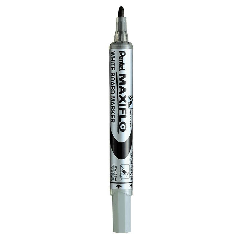 Electro48 เพนเทล ปากกาไวท์บอร์ด Maxiflo รุ่น MWL5S-A ขนาด 4 มม. หมึกสีดำ