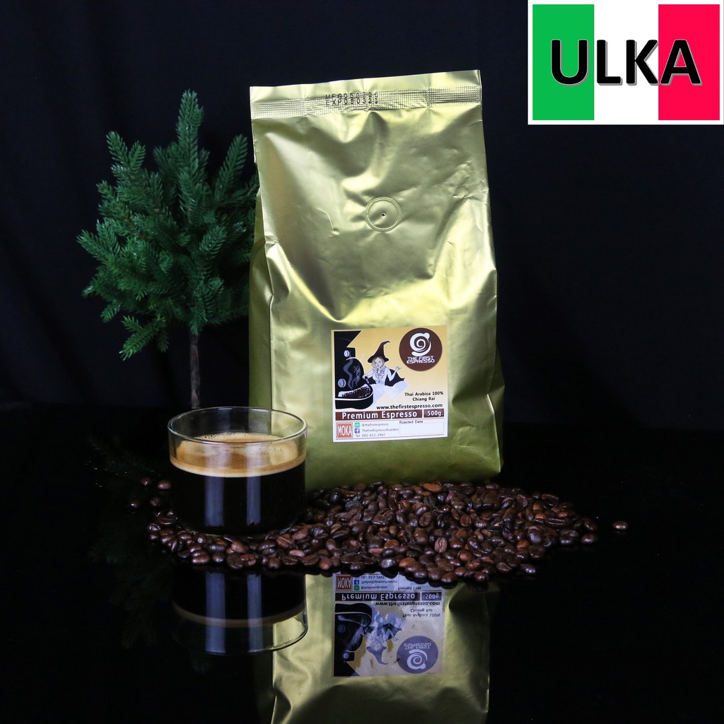 เมล็ดกาแฟอราบิก้าพรีเมี่ยม 100% จากปางขอน-เชียงราย รุ่น ULKA-MOKA คั่วอ่อน โดยคุณจีจี้ บาริสต้ามือ1 ของไทย