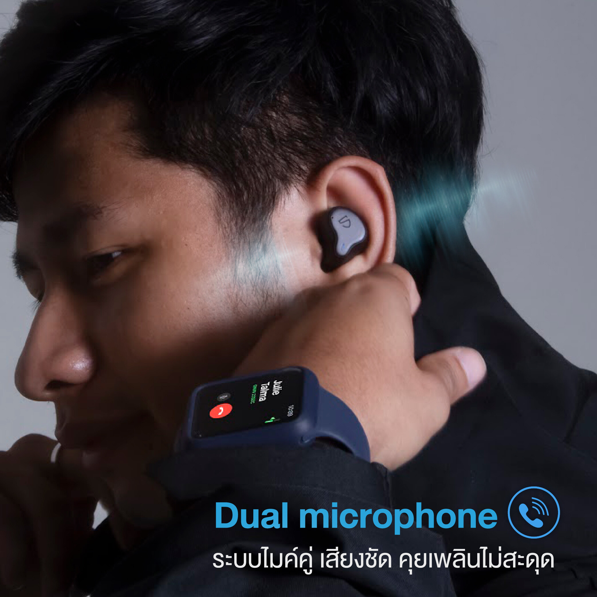 (ประกันศูนย์1ปี) Soundpeats H1 Bluetooth 5.2 หูฟัง หูฟังบลูทูธ หูฟังไร้สาย True Wireless Earphone