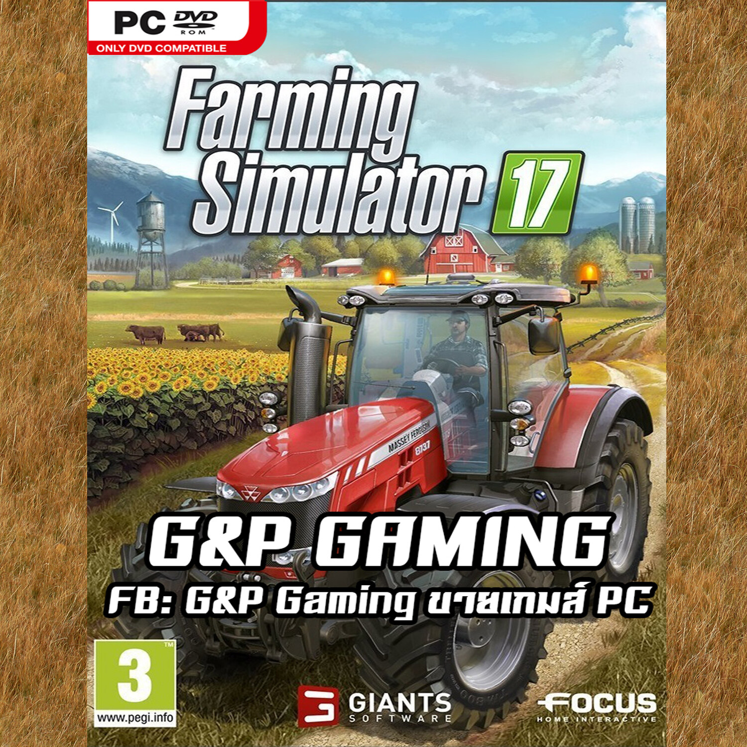 [PC GAME] แผ่นเกมส์ Farming Simulator 17 Platinum Edition PC สี อัพเดทล่าสุด