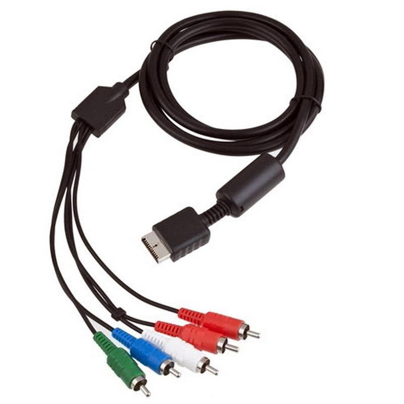 ภาพหน้าปกสินค้าสายคอมโพเนนท์ PS2 PS3 HD Component AV Video-Audio Cable Cord For PS2 PS3 Slim