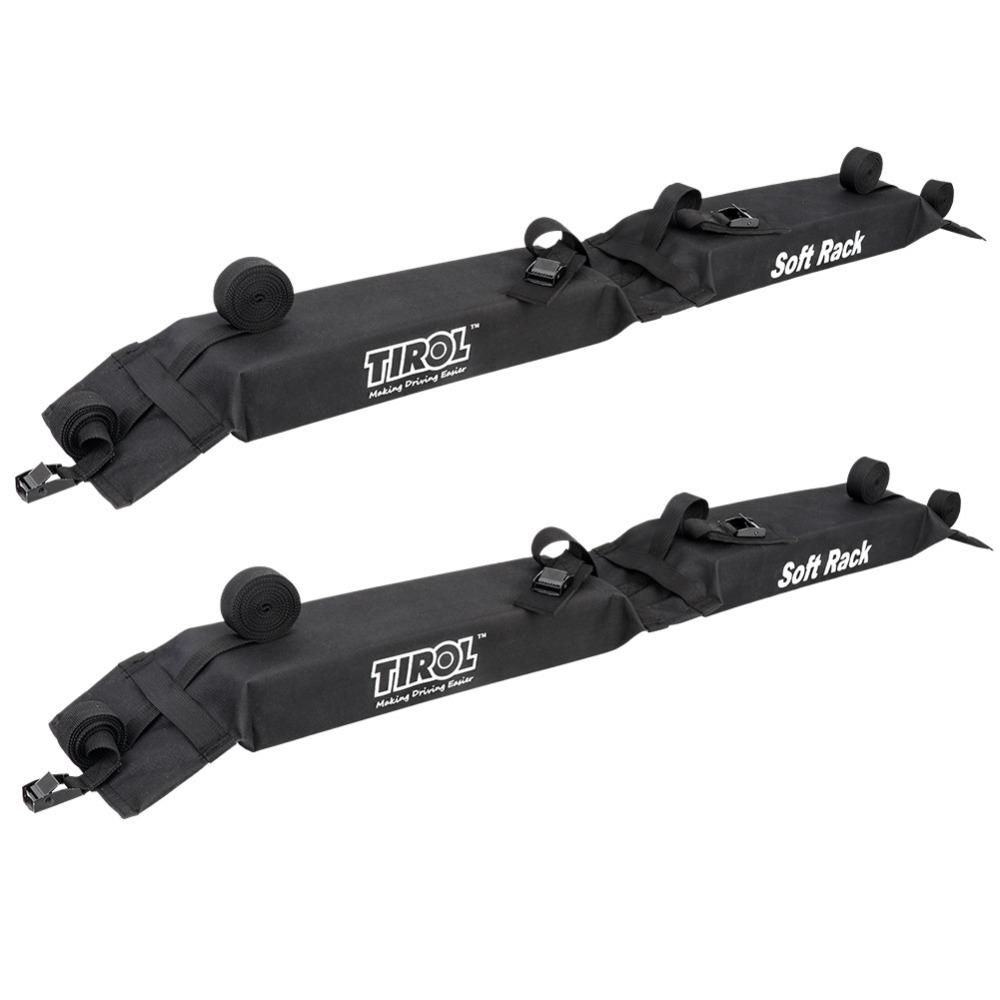 2 Piece TIROL/® Universal Auto Soft Car Roof Rack Carrier Luggage Easy Rack