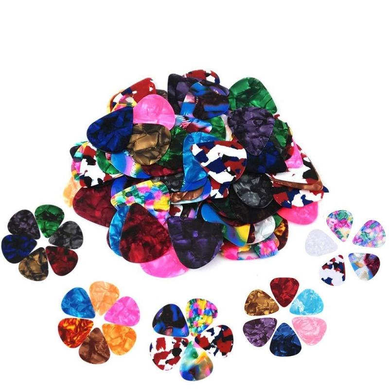 60 Pack Abstract Art Colorful Guitar Picks, Unique Guitar Gift For Bass, Electric & Acoustic Guitars Includes 0.46mm, 0.71mm, 0.96mm Malaysia