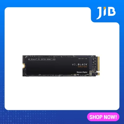 JIB 500 GB SSD (เอสเอสดี) WD BLACK SN750 PCIe/NVMe M.2 2280 (WDS500G3X0C)