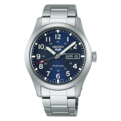 ดูภาพ NEW SEIKO 5 SPORT รุ่น SRPG29K1 (น้ำเงิน สายสแตนเลส) เครื่องศูนย์ไทย เพิ่มเติม NEW SEIKO 5 SPORT รุ่น SRPG29K1 (น้ำเงิน สายสแตนเลส) เครื่องศูนย์ไทย