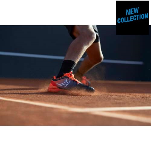 Men multi field tennis shoes - Orange, black