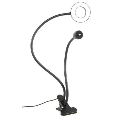 Video Photography, Selfie, Dimmable Clip, Desktop Light, Illumination with Mobile Phone Holder, USB Ring Light
