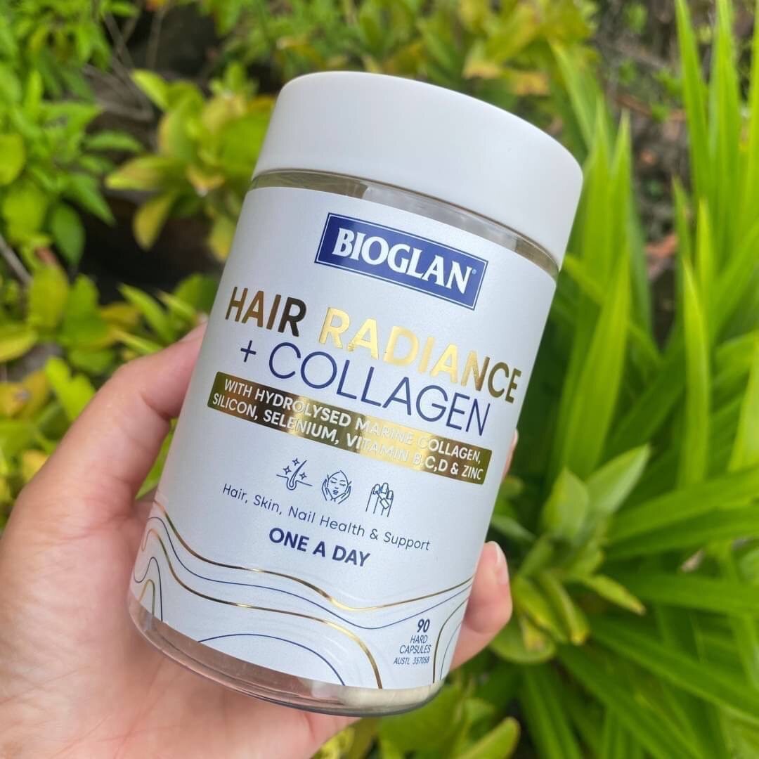 บำรุงผม เร่งยาว Bioglan Hair Radiance + Collagen จากออสเตรเลีย ขนาด 90 เม็ด  | Lazada.co.th