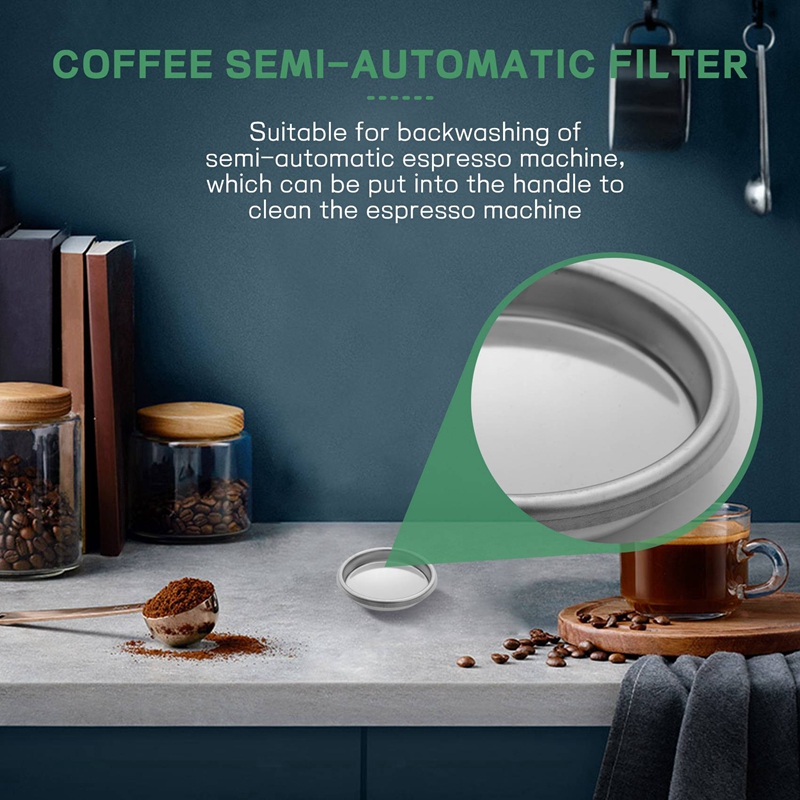 Coffee Machine Cleaning Set Coffee Grinder Brush Coffee Machine Group Head Cleaning Brush with Coffee Machine Filter