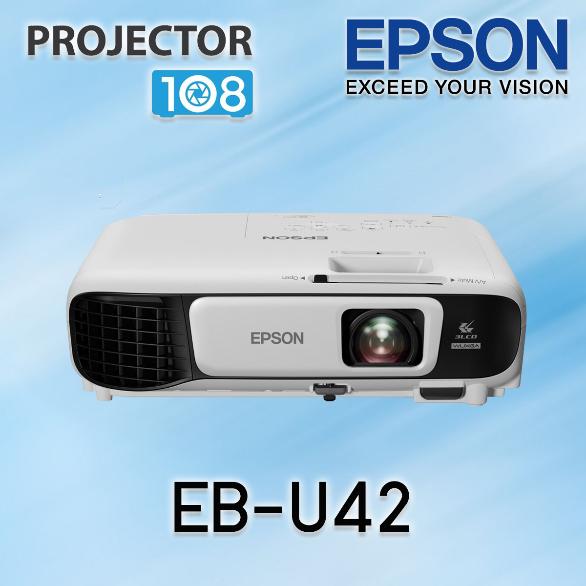Epson EBU42 LCD Projector (3,600 Ansi Lumens/WUXGA) เครื่องฉายภาพ