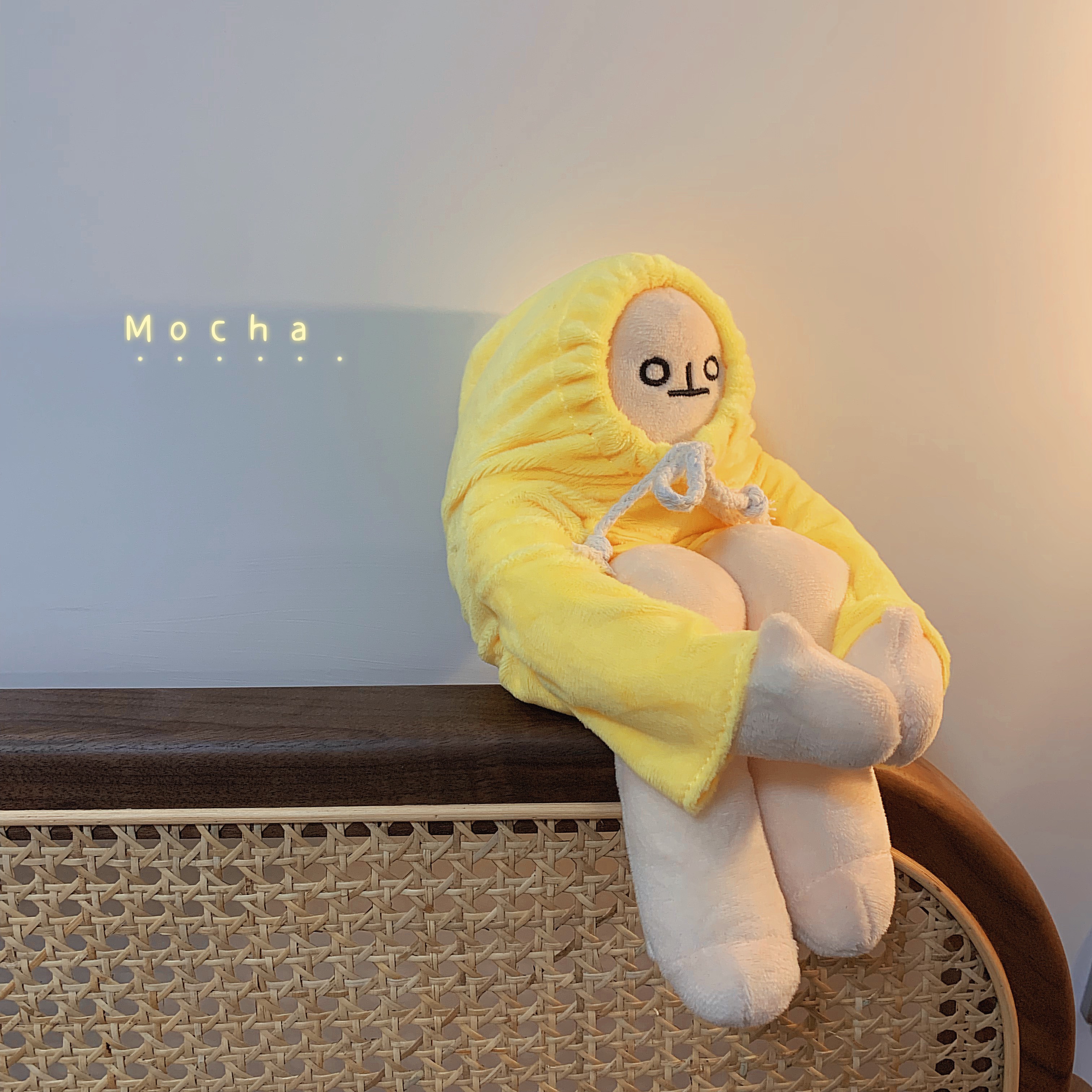 insสีแดงสุทธิเกาหลีกล้วยตุ๊กตาของเล่นตุ๊กตาหมอนเครื่องประดับชุดตุ๊กตาตุ๊กตาวันเกิดเพศหญิงในปัจจุบัน