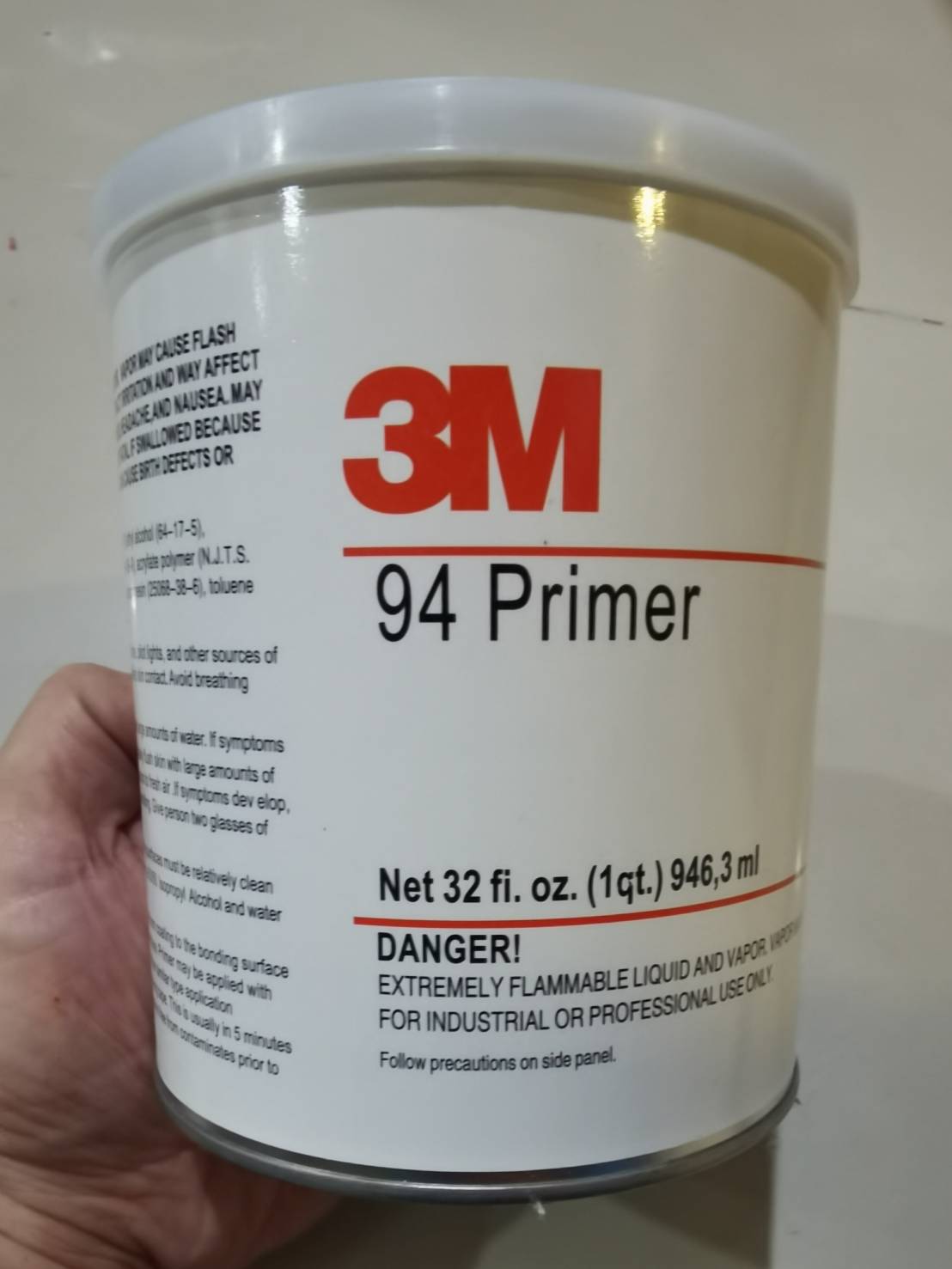 3M น้ำยาช่วยการยึดเกาะผิวขอบงานสติกเกอร์ Primer 94 ขนาด 1QT./ 1 กระป๋อง ...