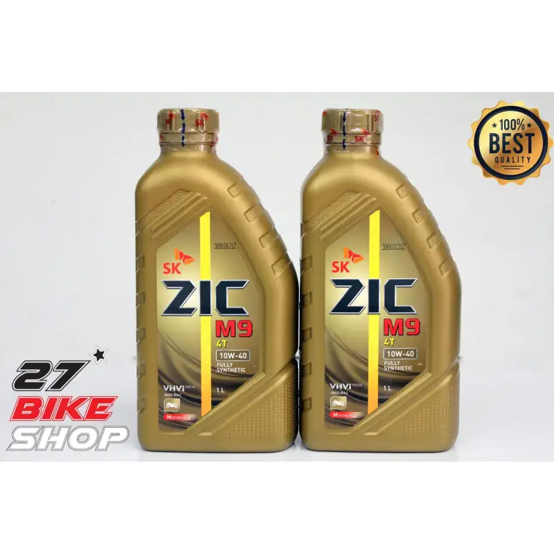 ภาพสินค้าน้ำมันเครื่อง ZIC M9 FULLY SYNTHETIC 10W40 ขนาด 1L. จำนวน 2 ขวด จากร้าน 27Bikeshop บน Lazada ภาพที่ 2