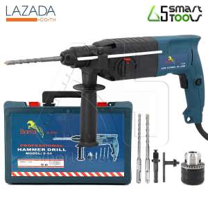 ดูภาพ BONTA สว่านโรตารี่ เจาะกระแทก 3 ระบบ 24 มม. 620W รุ่น 2-24 พร้อมดอกเจาะ 3 ดอกในชุด เพิ่มเติม BONTA สว่านโรตารี่ เจาะกระแทก 3 ระบบ 24 มม. 620W รุ่น 2-24 พร้อมดอกเจาะ 3 ดอกในชุด