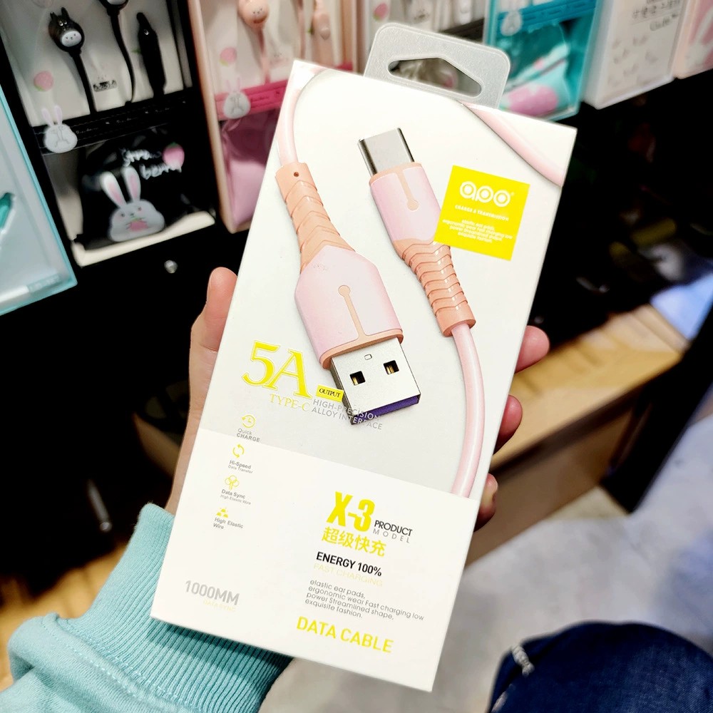 ซิลิโคนเหลว 3A สายชาร์จสำหรับ iPhone และ Android type-c สายชาร์จข้อมูล ...