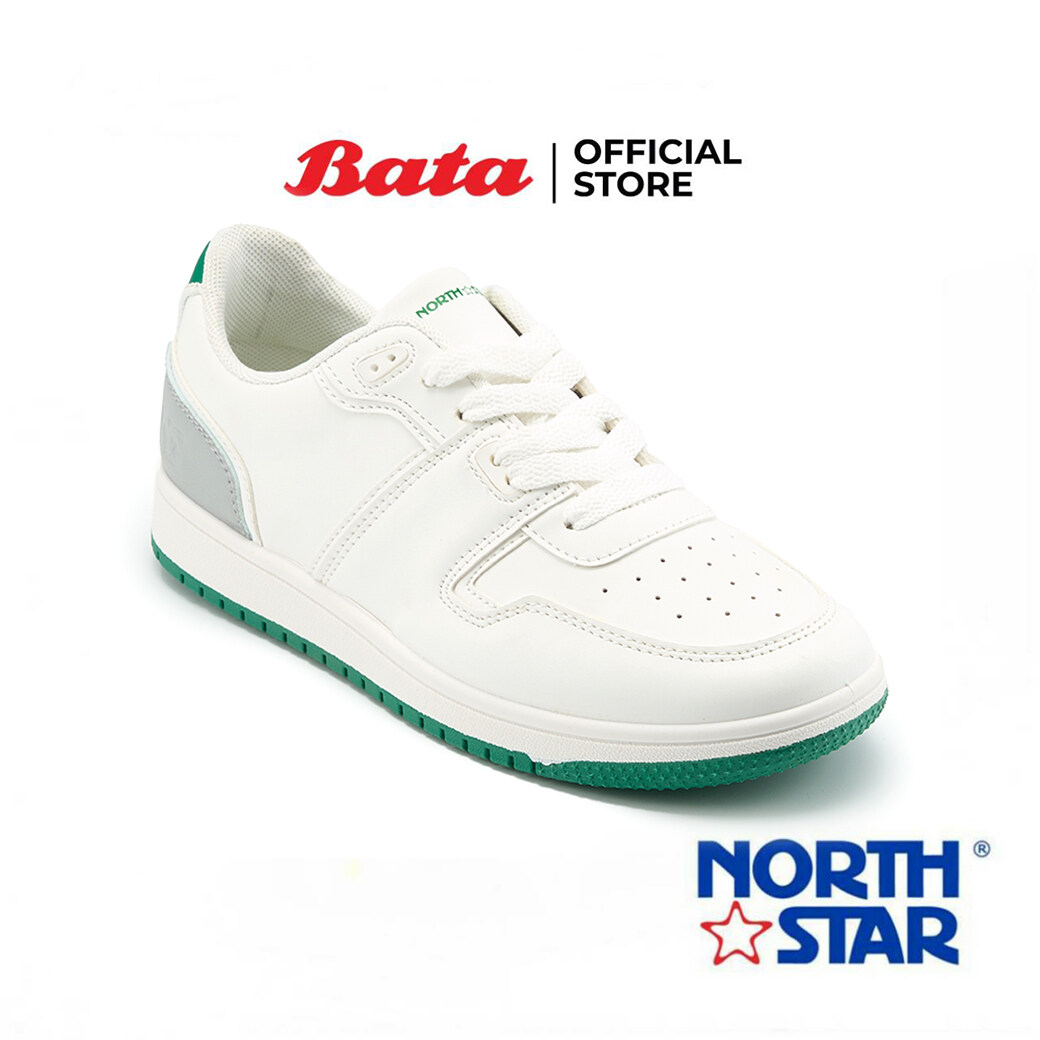 Bata บาจา North Star รองเท้าผ้าใบแบบผูกเชือก สำหรับเด็กผู้ชาย รุ่น SHAH สี สีขาว ไซส์ UK  8 สี สีขาวไซส์ UK  8