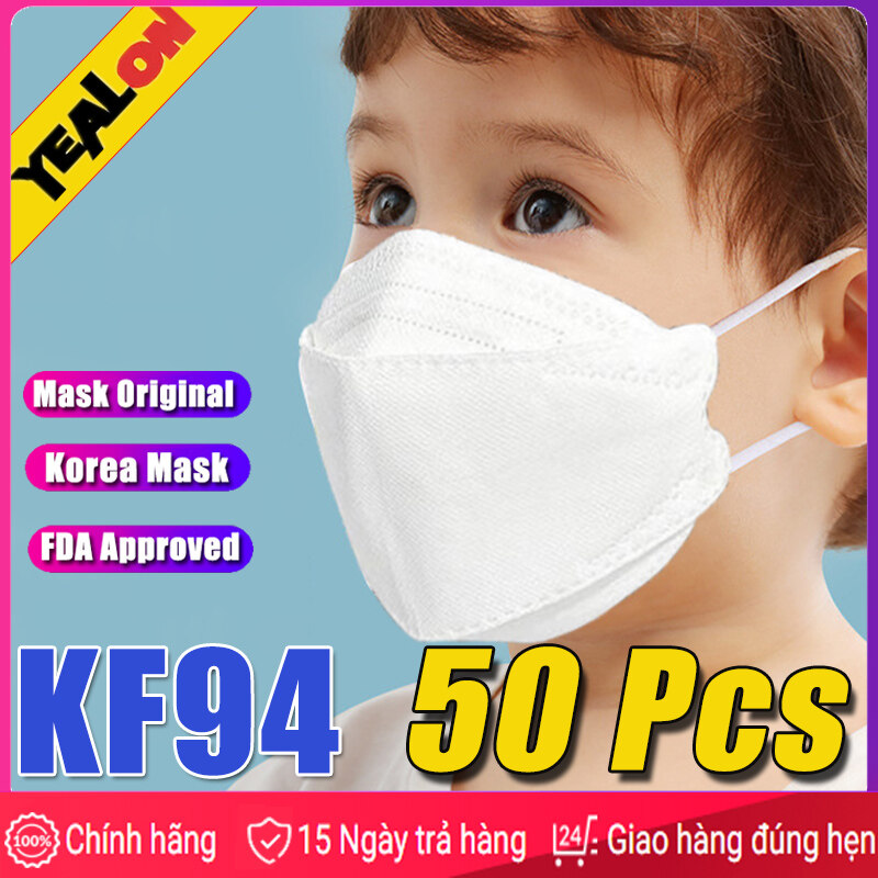Kf94 เด็ก Kf94 mask เด็ก แมสปิดปาก50ชิ้น KF94 mask Kf94 เกาหลี Kf94 mask korea masker หน้ากาก KN94 หน้ากากอนามัย50pcs maskหน้ากากอนามัย หน้ากากหน้ากากอานามัย White KF94 KN94