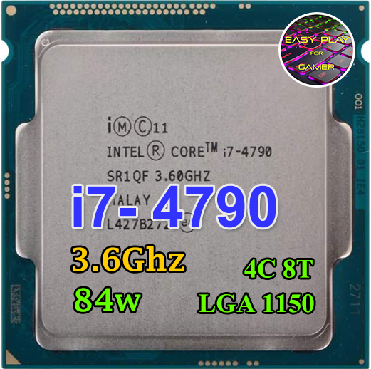 Cpu Intel Core I7 4790 4คอ 8เทรด 84w Lga 1150 ฟรีซิลิโคน1ซอง. 