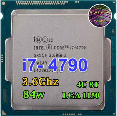 CPU Intel Core i7 4790 4คอ 8เทรด 84W LGA 1150 ฟรีซิลิโคน1ซอง