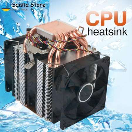 Cooler CPU Cooling Fan Intelligent Noiseless Copper Aluminum 3/4Pin
