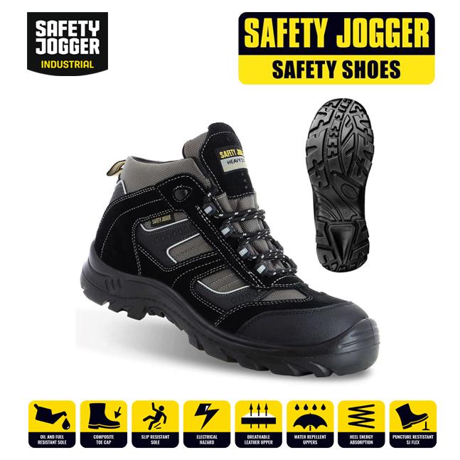 Safety Jogger รุ่น Climber รองเท้าเซฟตี้หุ้มข้อ พื้นรองเท้าป้องกันไฟฟ้า HRO