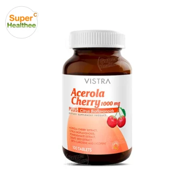 Vistra Acerola Cherry 1000mg 100 tablets วิสทร้า อะเซโรลา เชอรี่ 1000มก. 100 เม็ด