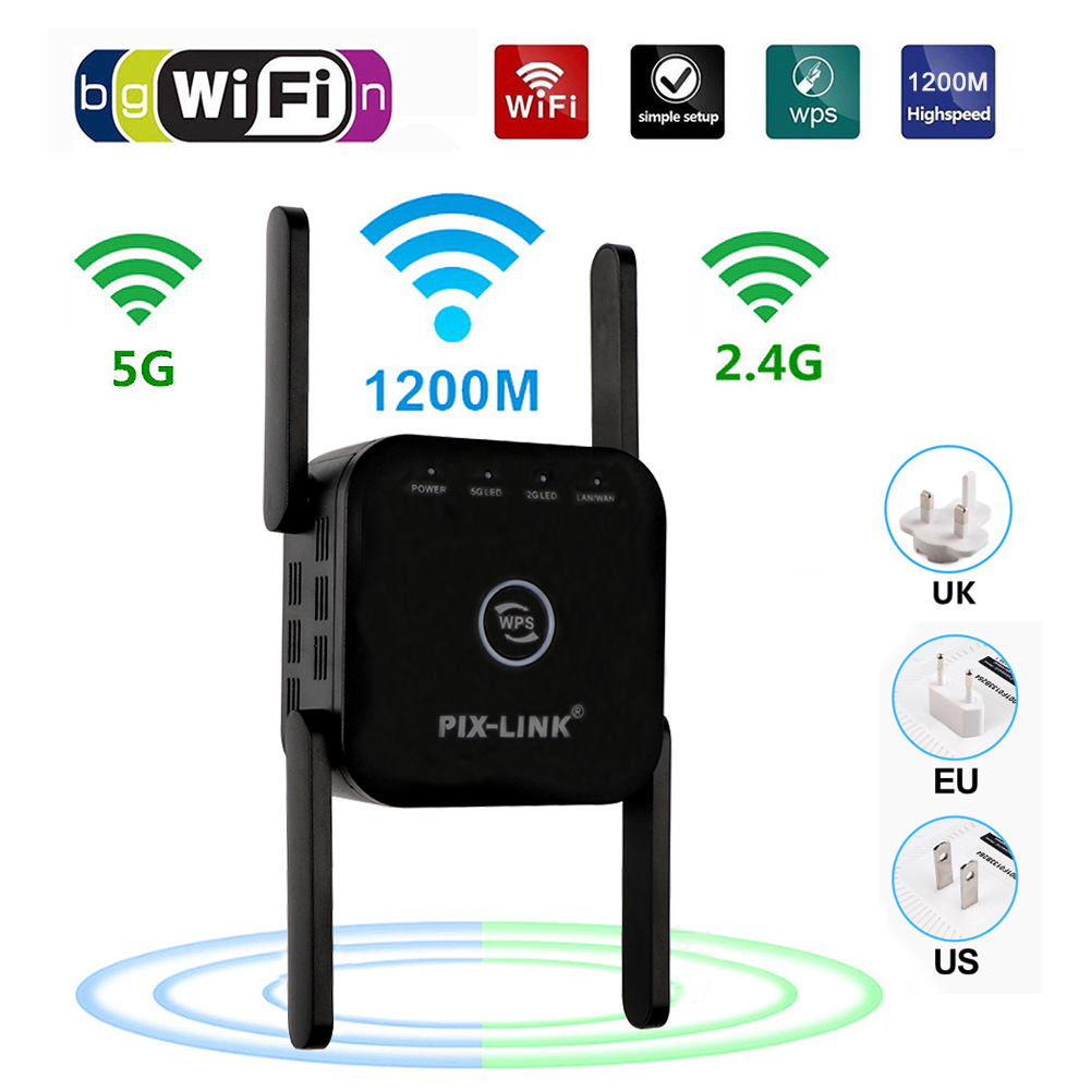 Wi Fi Boosterเพิ่มเติมจากนักพัฒนา 2.4G/5Ghz Wi-Fi Amplifier 300/1200M ตัวขยายสัญญาณWiFi Long Range